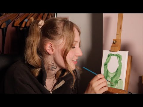 [ASMR] Paint a portrait with me 🎨 ~ soft spoken, rambling