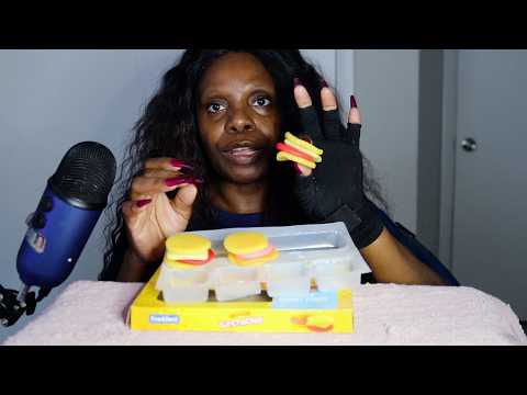 CANT BELIEVE THESE ARE GUMMIES ASMR EATING SOUNDS