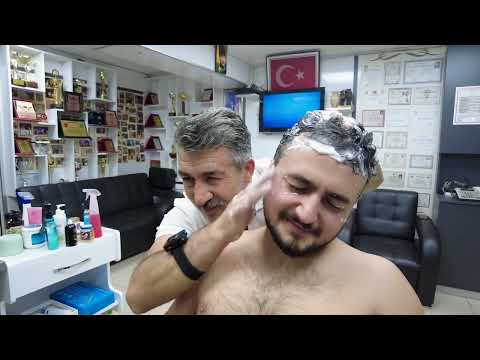 PERFECT ASMR FACE CLEAN WITH MUNUR ONKAN! HAIR WASH AND HEAD MASSAGE