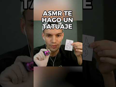 TE HAGO UN TATUAJE #asmr tattoo shop #shorts #asmrvideo