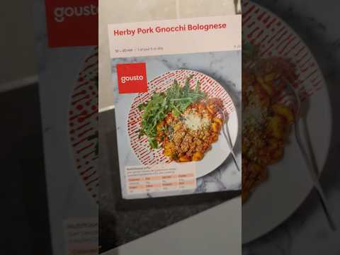 ASMR Gousto meal prep