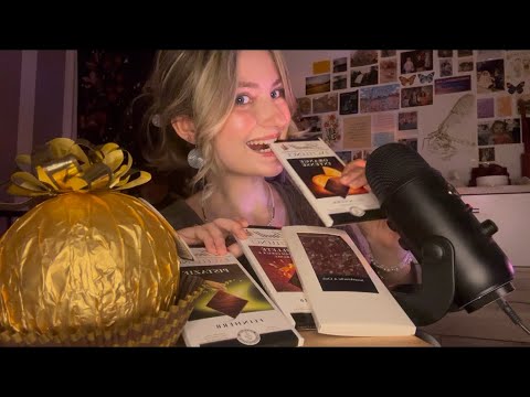 ASMR | eating chocolate (soft/crunchy eating sounds with whispers) | asmrlavender
