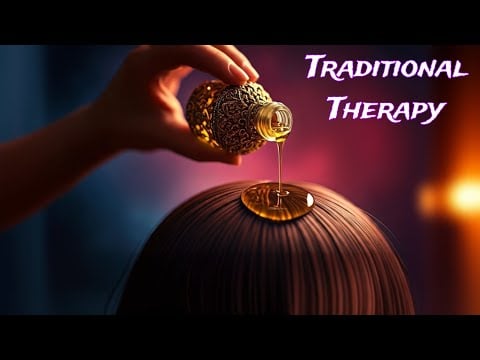 ASMR head massage with traditional Indian oil | Relaxing scalp massage With Tapping & Scratching