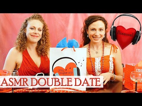 ♥  ASMR Role Play Girlfriend Valentine Double Date ♥ Binaural Soft Spoken Tingle Triggers