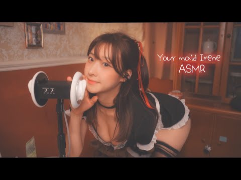 ENG[3DIO]  메이드의 귀청소 ASMR🧺🧹/ 귓바람/촉촉젤 /