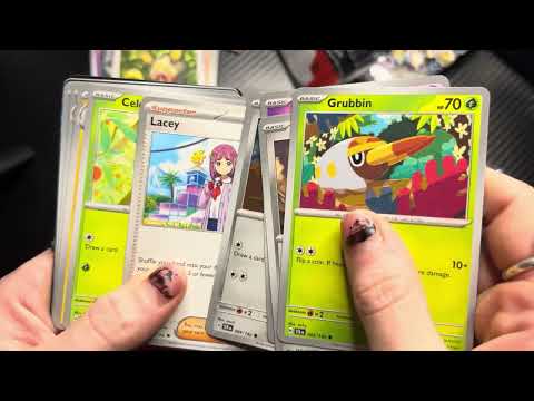 Pokémon TCG scarlet and violet stellar crown booster pack ASMR