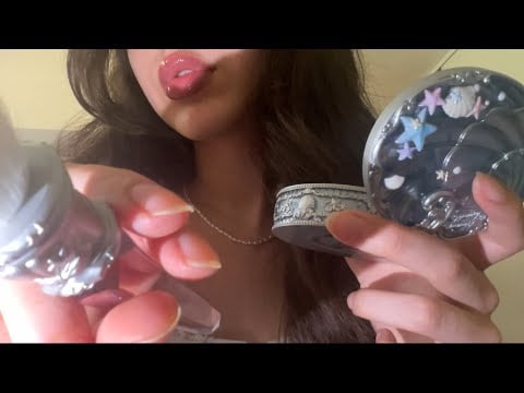 ASMR doing your mermaid makeup | camera touching