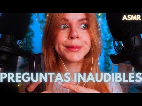 ASMR ENTREVISTA MUY RARA PREGUNTAS INAUDIBLES