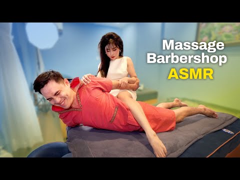 ASMR 🔥 Full VIP Service Massage at NJ184 Barbershop! (Shave, Ear Cleaning, Shampoo)