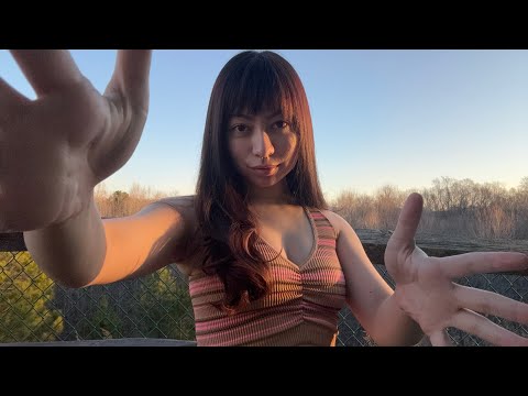 ASMR Outside | Camera Moving & Hand Movements