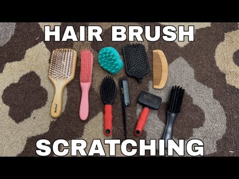 ASMR | Fast and Aggressive Hair Brush Scratching ONLY | Lofi | No Talking