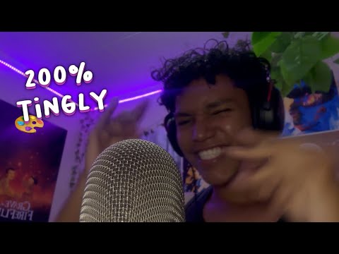 ASMR MOUTH SOUNDS FAST AND AGGRESSIVE BRAIN MELTING, HAND SOUNDS AND HAND MOVEMENTS 🧠