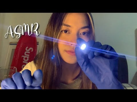 ASMR - Skin examination & face measuring | flashlight trigger (Malaysia)