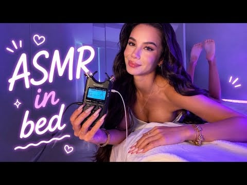 ASMR in Bed 💕 Cozy Cuddles 🥰 YOUR GIRLFRIEND helps you SLEEP 💓