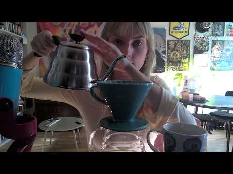 ASMR brew coffee with me!