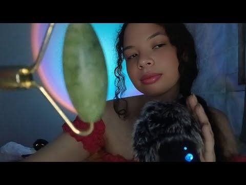 ASMR: RELAXE profundamente COM essa MASSAGEM facial 💆‍♀️😴 (atenção pessoal e sussurros)