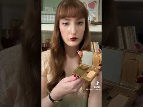 ASMR with my vintage makeup #asmr #asmrsounds #asmrvideo #vintage #asmrcommunity #vintagefashion