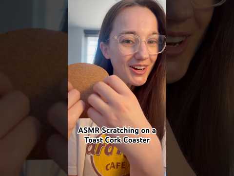 ASMR Scratching on a Toast Cork Coaster 🍞 💤 Scratching & whispering for relaxation #asmrscratching