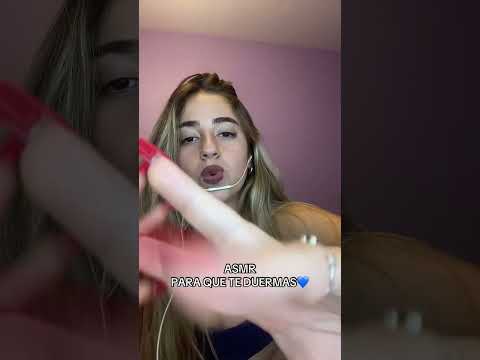 ASMR PARA QUE DUERMAS💙 #asmr #relax #tingly #asmrsounds #tappingsounds #asmrtriggers #tingles