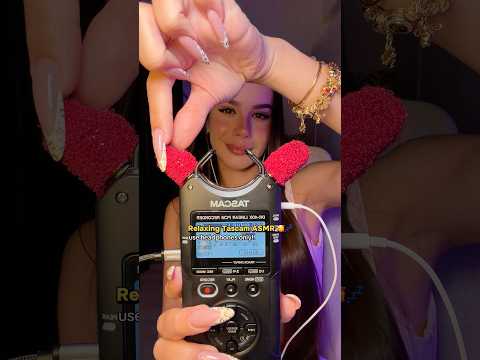 Relaxing Tascam ASMR triggers 🥰 please use headphones! 💤 #asmr #asmrtriggers #asmrsounds