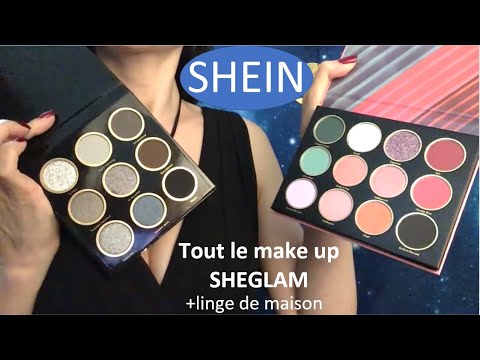 ASMR * Unboxing SHEIN linge de maison et tout le make up SHEGLAM