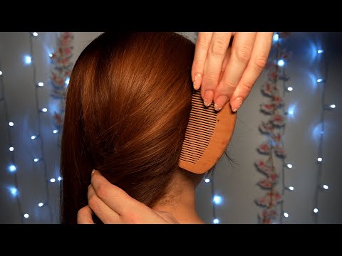 Asmr up-close scalp and hairplay | parting and scratching, LOTS of tapping | brushing and combing
