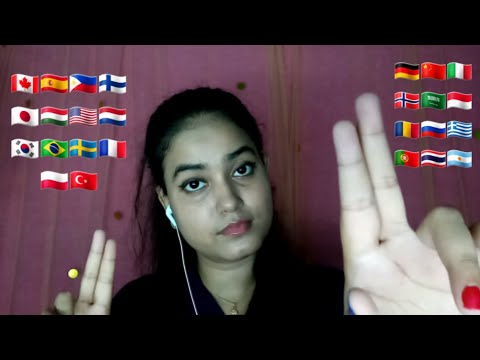 ASMR *STOP* in 25 Different Languages with Mouth Sounds