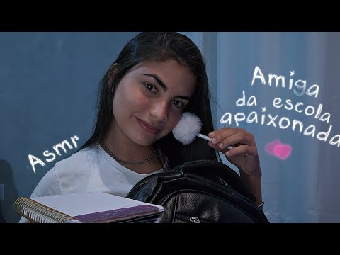 ASMR ROLEPLAY amiga da escola obcecada por você te faz dormir no intervalo 💤