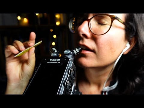 ASMR Extremely Sensitive and Soft Tascam Mouth Sounds & Tapping Triggers for Tingles (no talking)