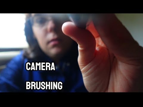 Brushing the camera ASMR