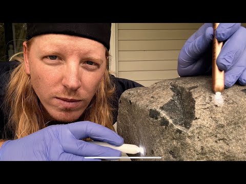 ASMR Cranial Nerve Exam On A Rock - Also Giving a Massage and Haircut