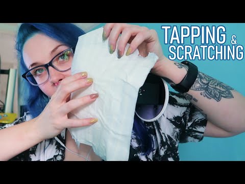 ASMR Tape Sheet Tapping & Scratching On Ears (Beeswax Wrap ALMOST DUPE!?) | BINAURAL TINGLES