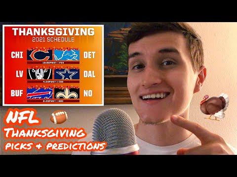 NFL Thanksgiving Day Game Picks 🏈 ( ASMR ) Week 12