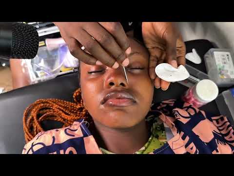 FACE NITPICKING AND CLEANING FOR SLEEP WITH A LOT OF TINGLES