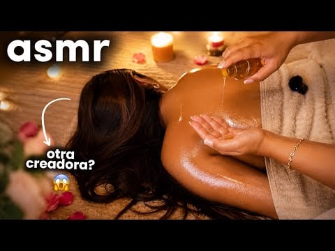 Le doy un MASAJE con aceite a otra ASMRtist ✨ (se durmió😳)