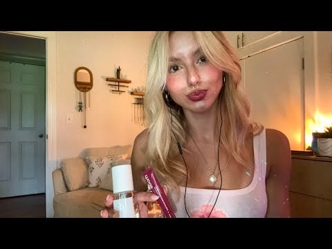 ASMR| Random Summer Favorites, Whispered Ramble & Mouth Sounds 🌸🫧💖