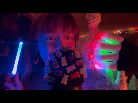 cozy asmr for sleep (slow visuals, light triggers)