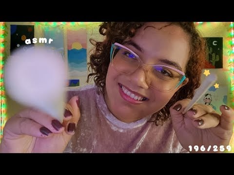 ASMR TOCANDO SEU ROSTO com PALITINHOS 🥢💕