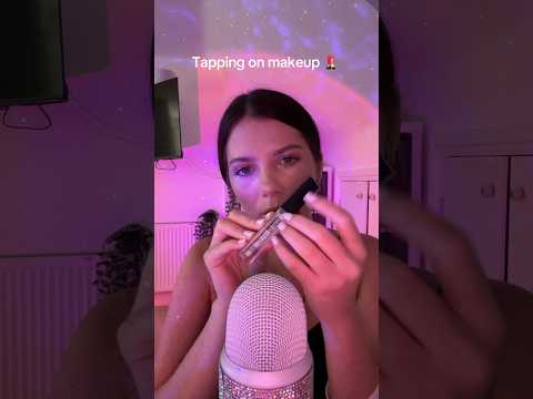 Tapping on makeup 💄 #relax #triggers #asmrmouthsounds #asmrtriggers #relaxing #relaxingtriggers