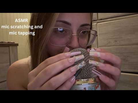 ASMR mic scratching and mic tapping