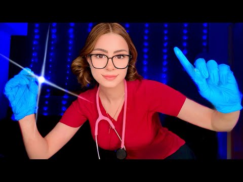 ASMR Nurse Exam In BED 🩺 Relaxing Medical Exam (Cranial Nerve, Eye, Ear, Personal Attention)