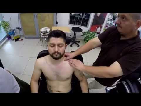 ASMR TURKİSH BARBER HEAD NECK BACK AMR EAR FACE MASSAGE THERAPY
