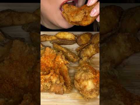 Eating Fried Chicken #food #fastfood #asmr