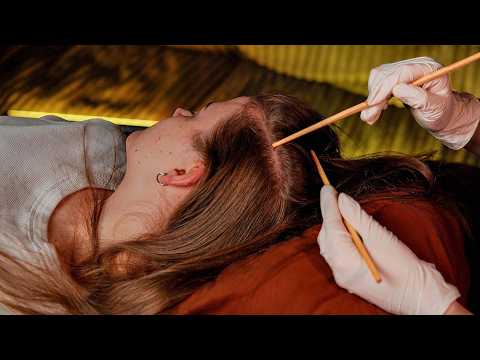 ASMR School Nurse Checks Your Hair for Lice 🔍 Scalp Inspection, Hair Exam (No Talking)