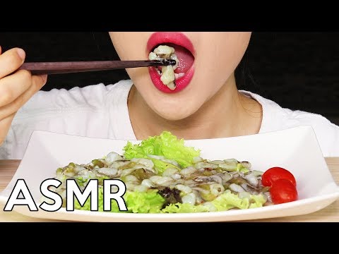 ASMR Tako Wasabi (RAW OCTOPUS) No Talking Eating Sounds 타코와사비 (생낙지) 리얼사운드 먹방