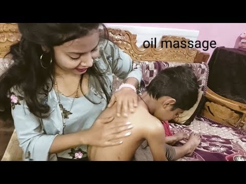 Asmr full body oil massage for complete body relaxation..😴💤