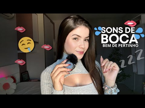 ASMR SONS DE BOCA BEM DE PERTINHO DO COMEÇO AO FIM👄💦