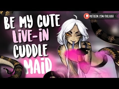 Naga Roommate Blackmails you for Cuddles [Tail Coiling][Monster Snake Demon F4A Audio Binaural Asmr]