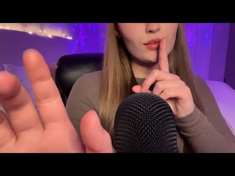 ASMR “shh” & hand movements for sleep💤💜