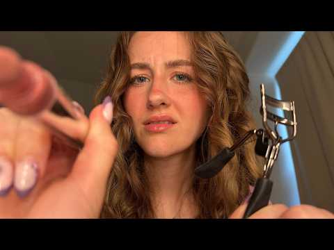 ASMR Your Mean Older Sister Does Your Makeup